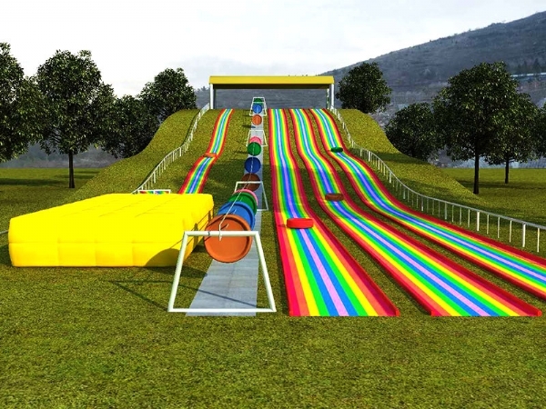 Why is the popular rainbow slide so attractive to tourists?