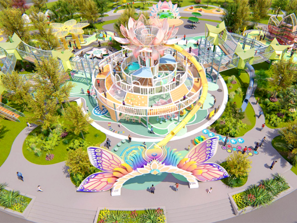 What will be the future development trend of non-powered amusement parks in 2024?