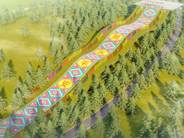 Extra-wide rainbow slide