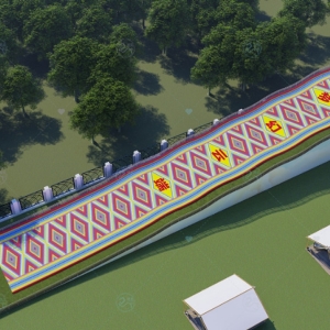 Extra-wide rainbow slide