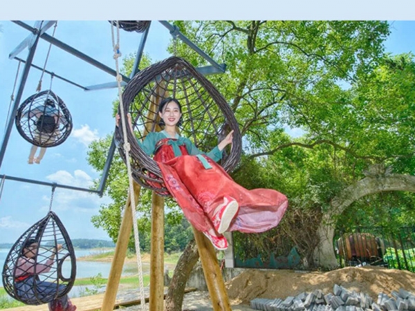 網(wǎng)紅旋轉秋千